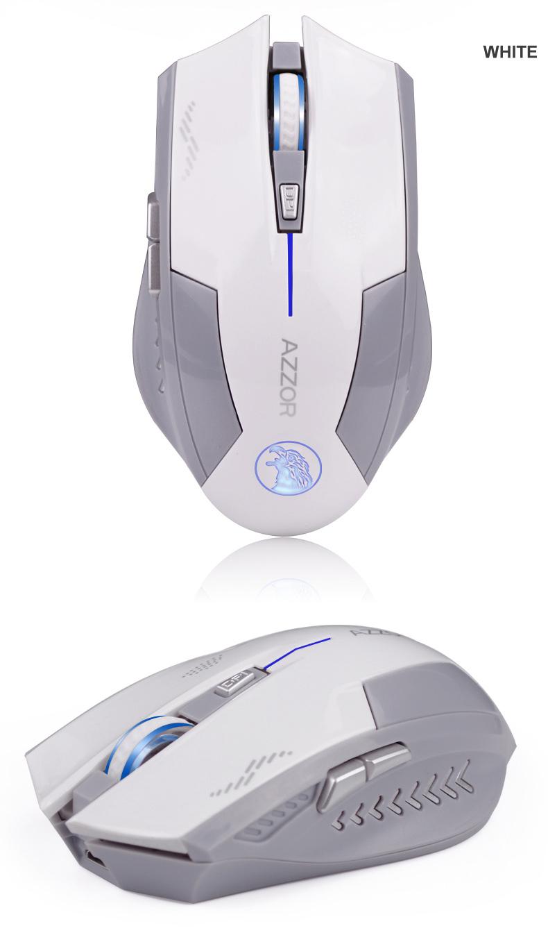 Chuột không dây AZZOR EAGLE pin sạc cực chất (Tặng kèm sạc )
