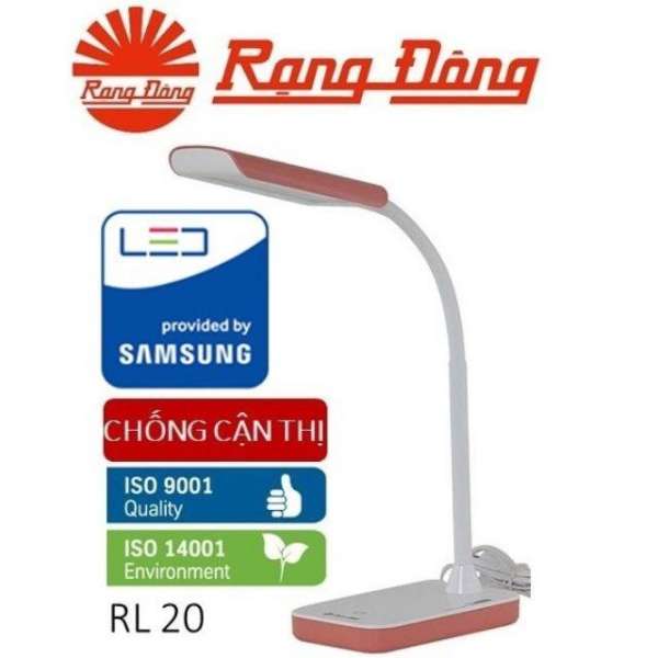 Đèn bàn LED Rạng Đông 5,5W RD-RL-20.LED cảm ứng ánh sáng (Vàng)