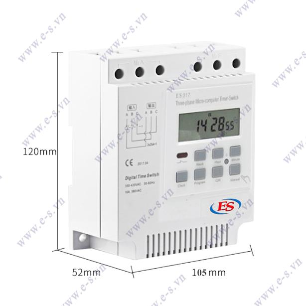 Công tắc hẹn giờ 3 pha ES-317