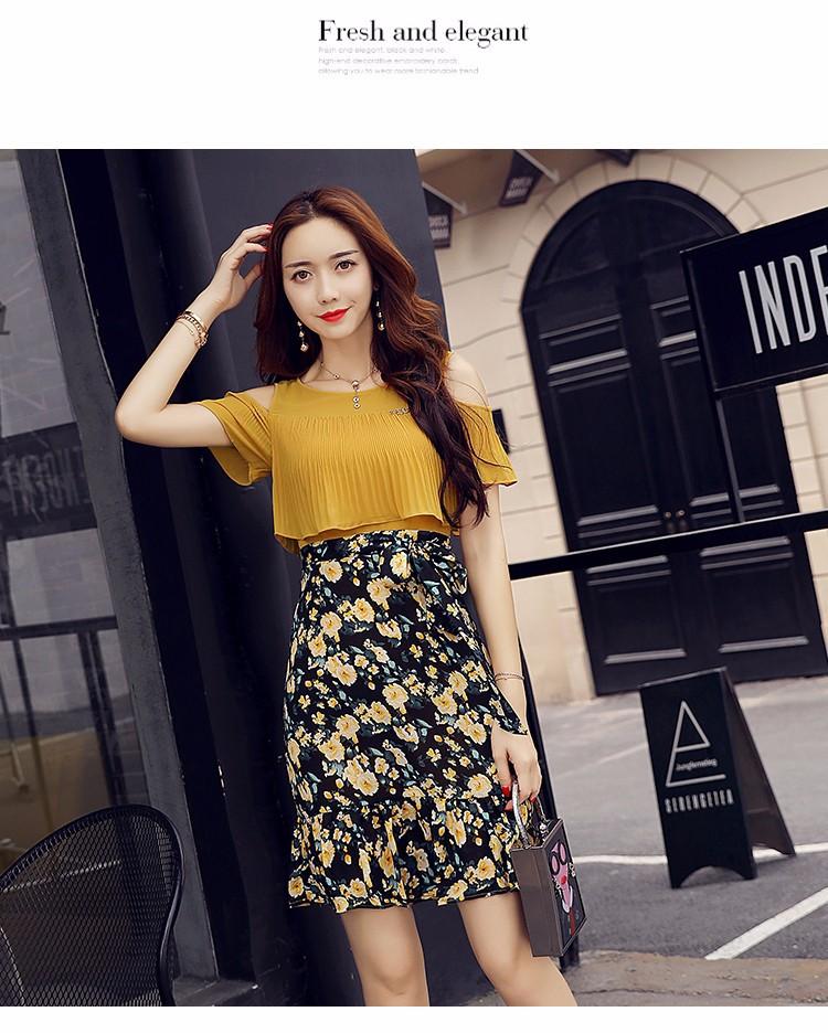 [HCM]Đầm Họa tiết xăn Xắn - lindashop - DS888