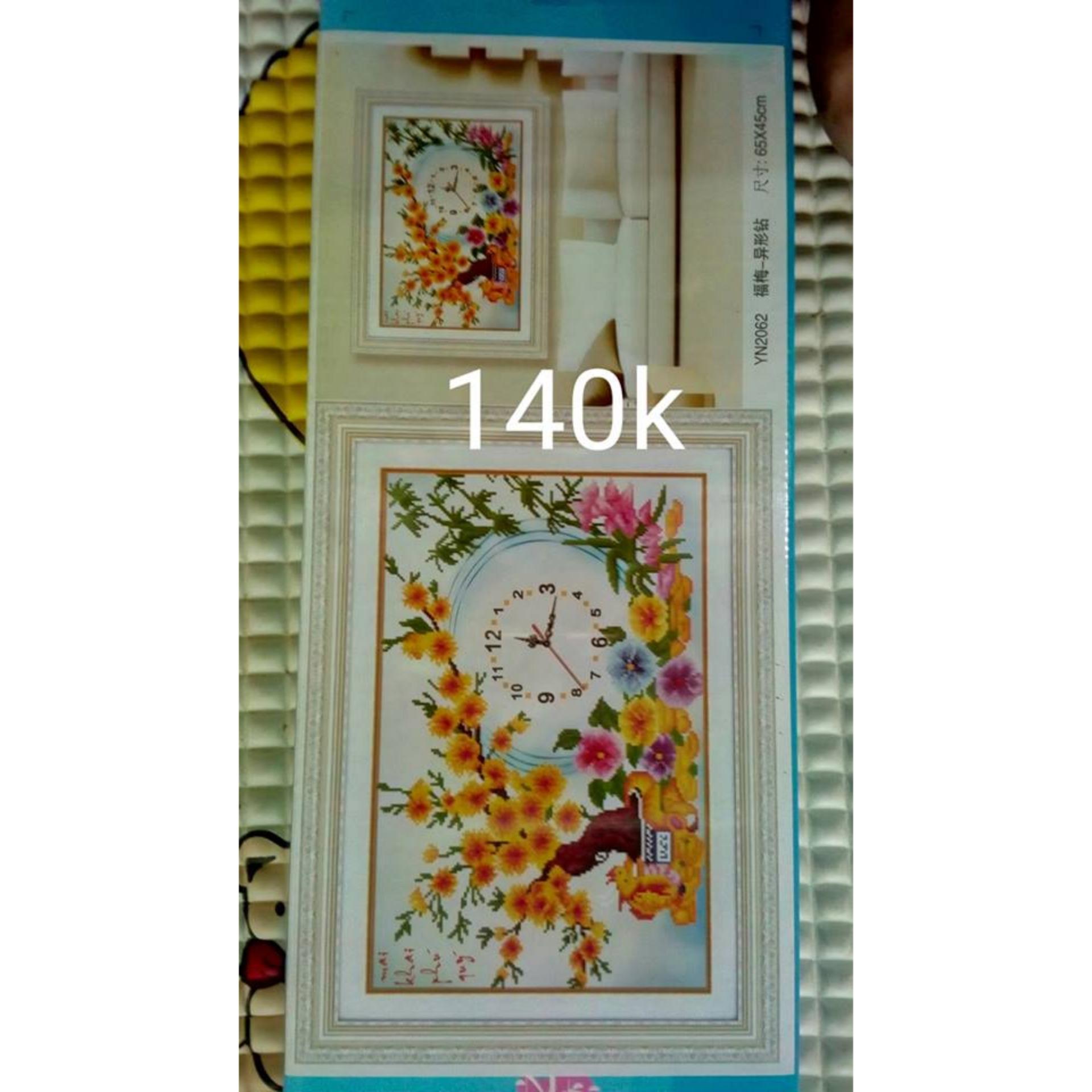 Tranh đính đá Đồng hồ DF304-Ngọc Thịnh