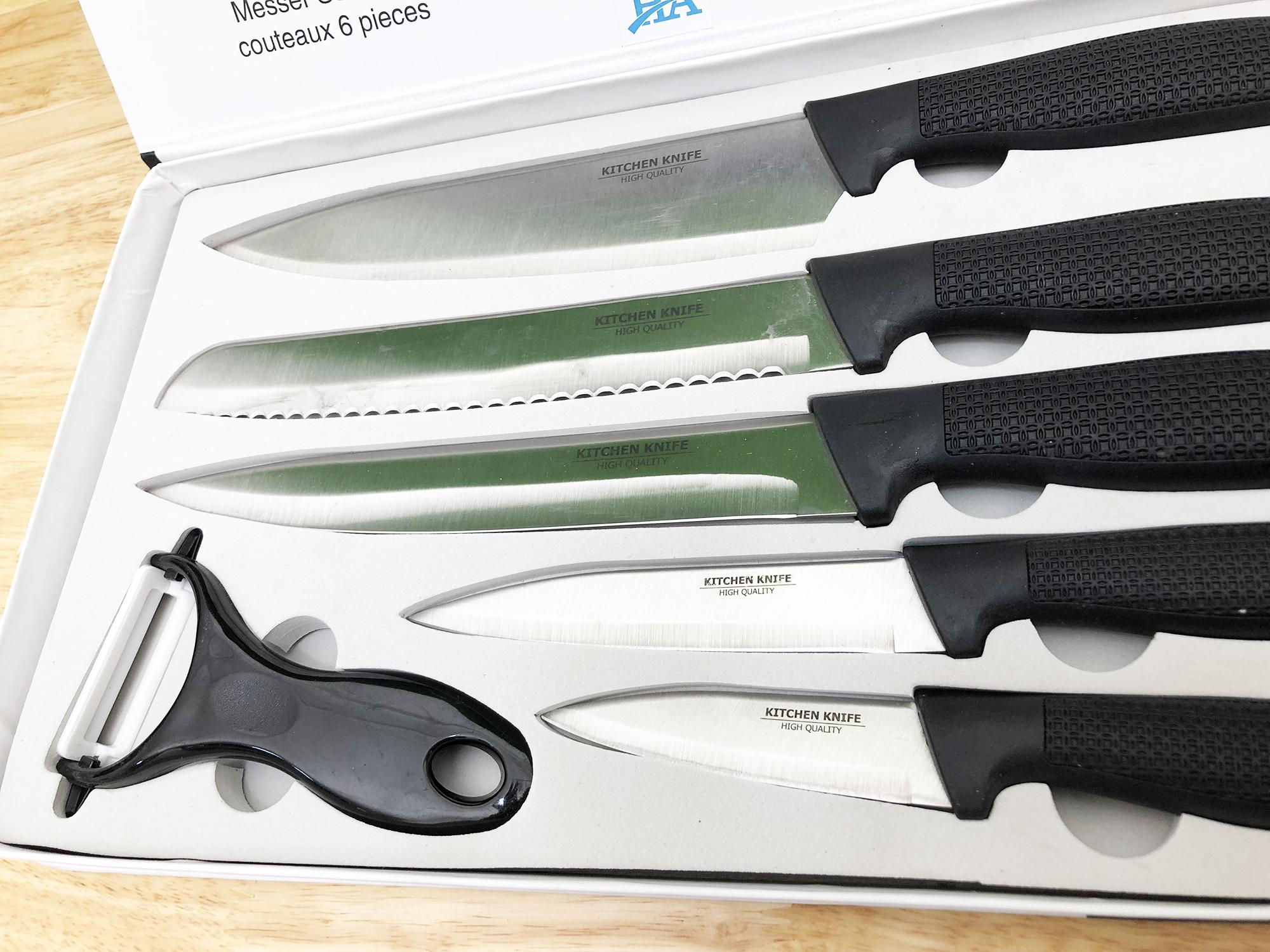 Bộ dao nhà bếp 6 món: 5 dao và 1 dụng cụ gọt vỏ trái cây GDSUNG14