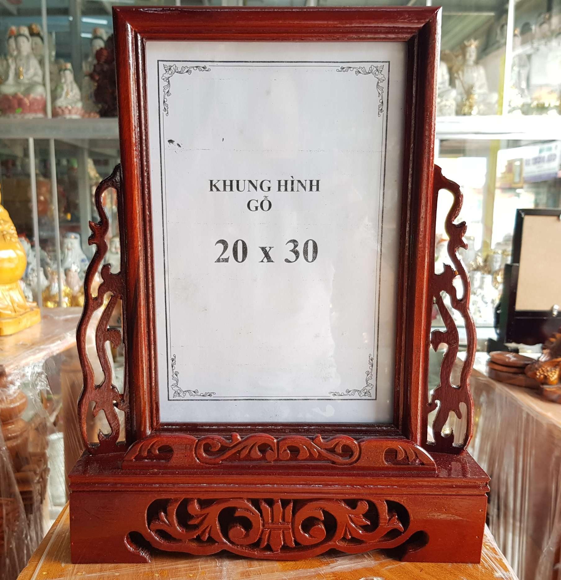 [HCM]Khung hình thờ gỗ xà cừ