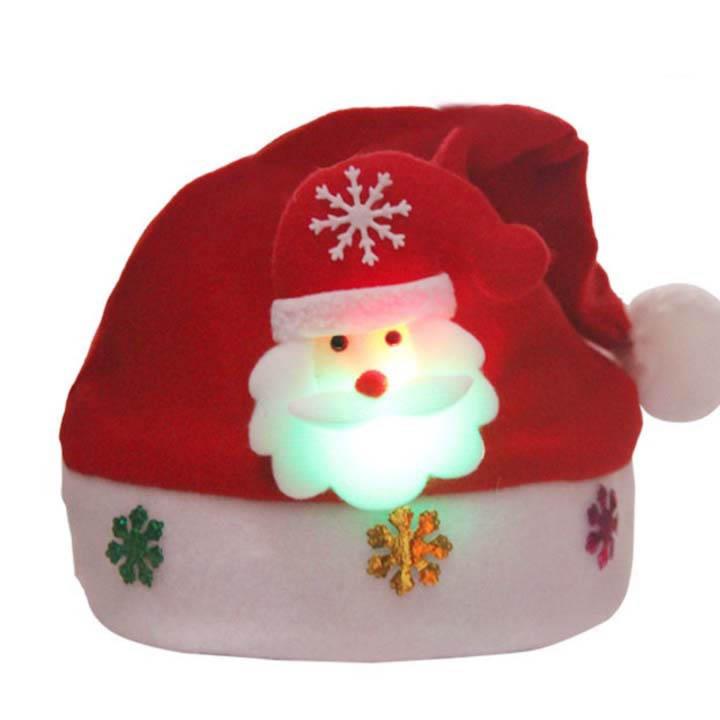 MŨ NOEL CÓ ĐÈN LED CHỚP NHÁY