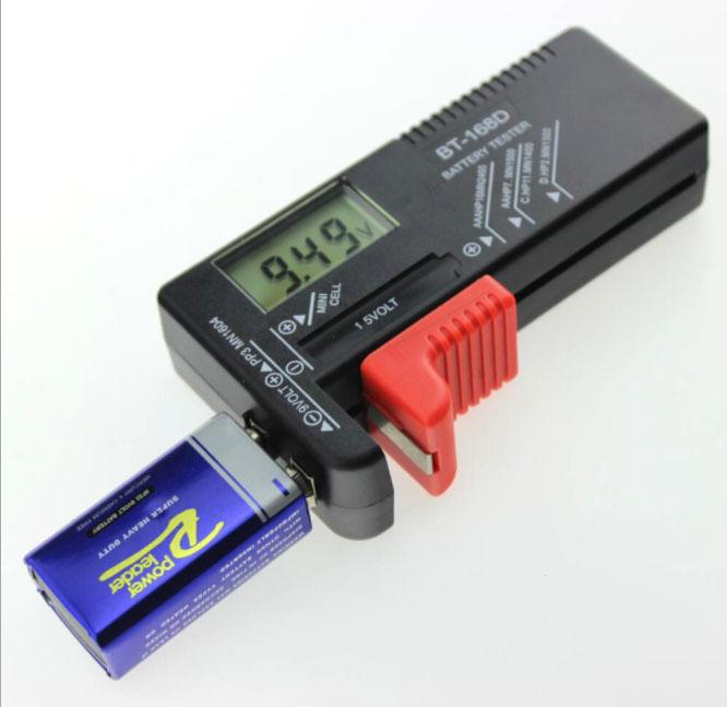 Dụng cụ đo kiểm tra pin (pin AA, AAA, pin cúc, pin vuông...) kỹ thuật số BT-168D