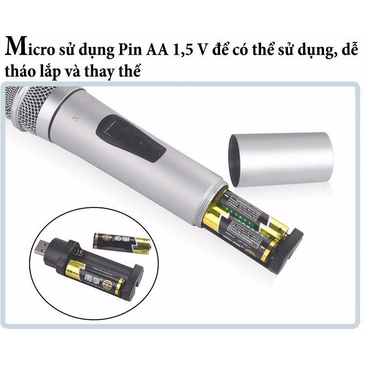Micro Không Dây XINGMA PC-K3 ( Màu bạc)