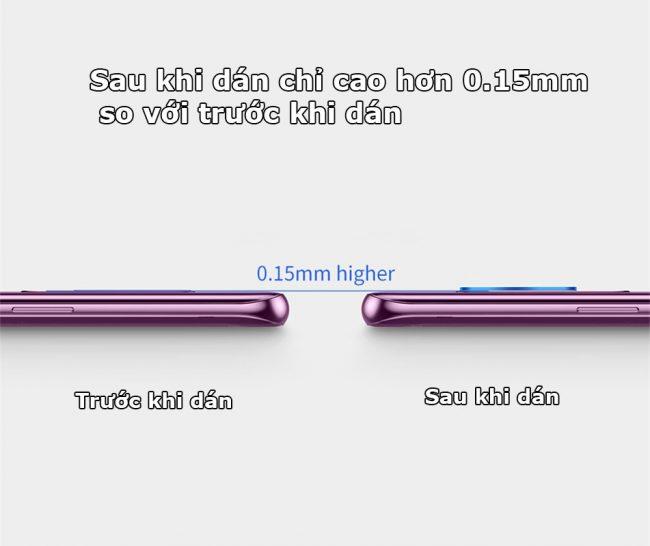 Miếng dán kính cường lực Camera cho Samsung S9 Plus hiệu Baseus