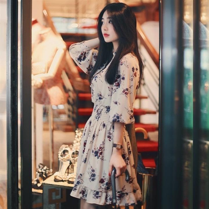 [HCM]Đầm Voan Cổ Điển Hàn Quốc - New Thoi Trang