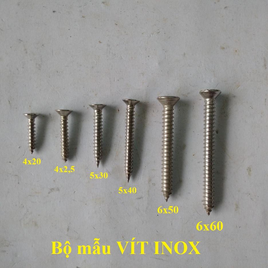 Bộ 200 con vít gỗ inox 5x30mm