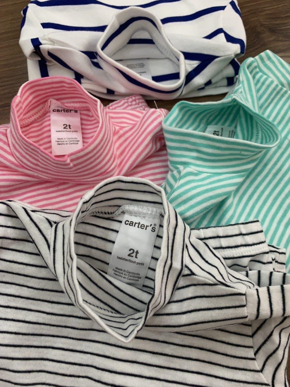 bộ cotton len cổ 3 phân