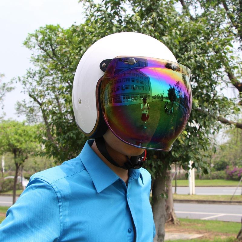 Kính Bubble cho mũ bảo hiểm 3/4