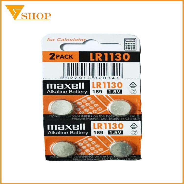 4 viên Pin LR1130 Maxell Alkaline 1.5 V