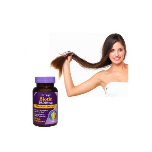 THUỐC MỌC TÓC DƯỠNG MÓNG NATROL BIOTIN 10000 MCG