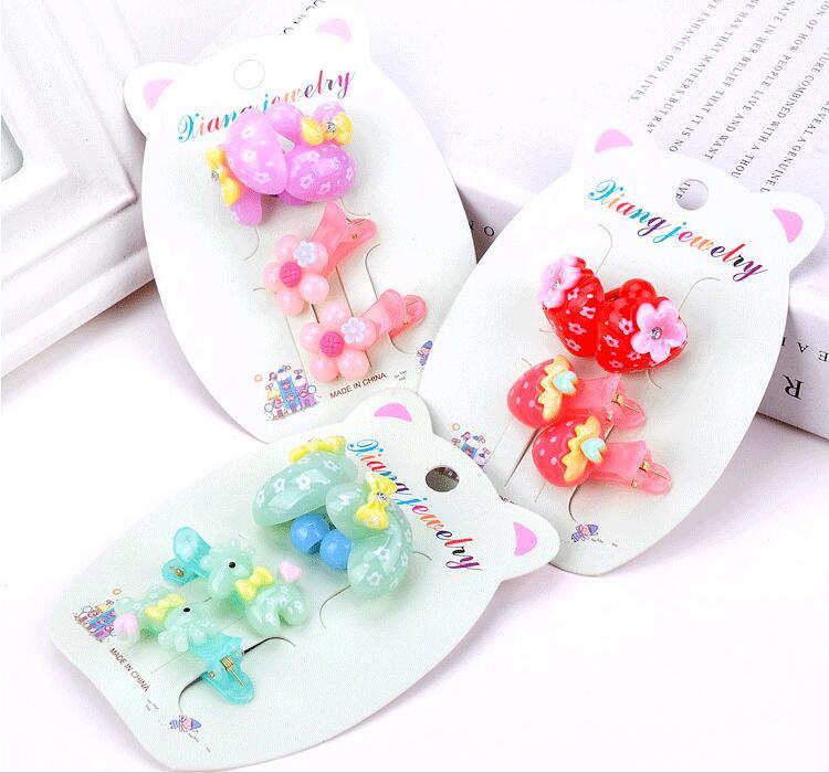 [HCM]Bộ kẹp mái và dây buộc tóc trẻ em -2Bộ