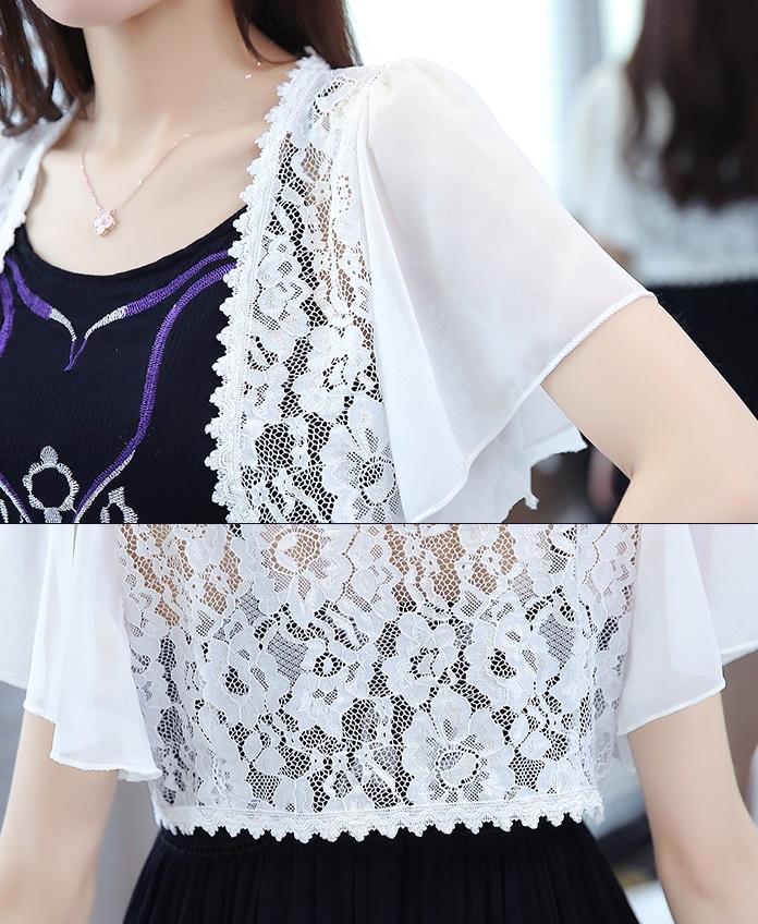 [HCM]Áo khoác ren tà ngắn 06 C107