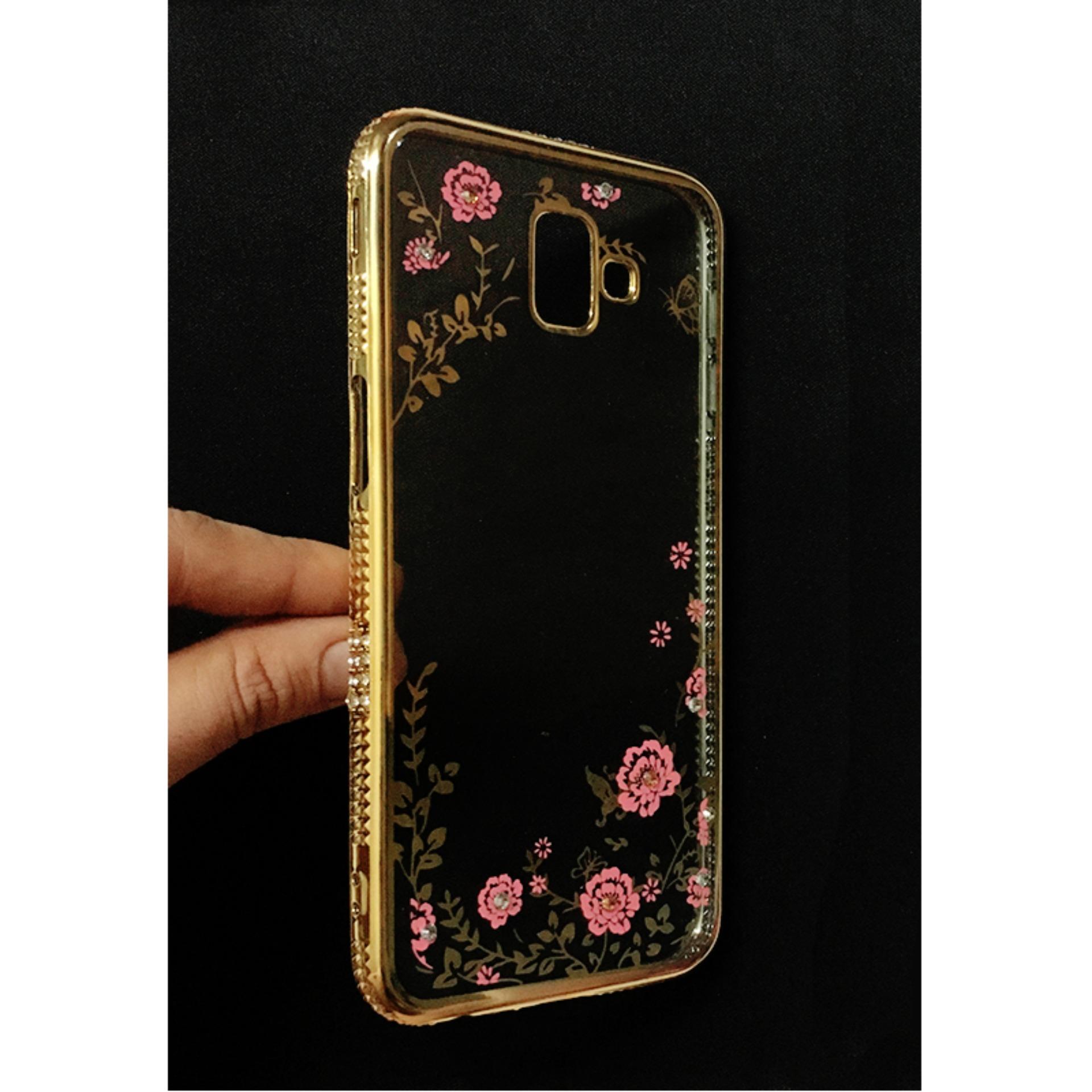 Ốp Lưng dẻo hình đính đá Samsung Galaxy J6+ / J6 Plus ( chọn màu )