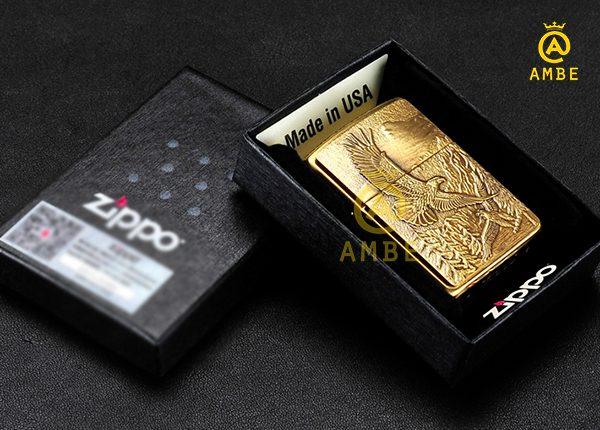Bật lửa Zippo 20854 Đại bàng ốp nổi