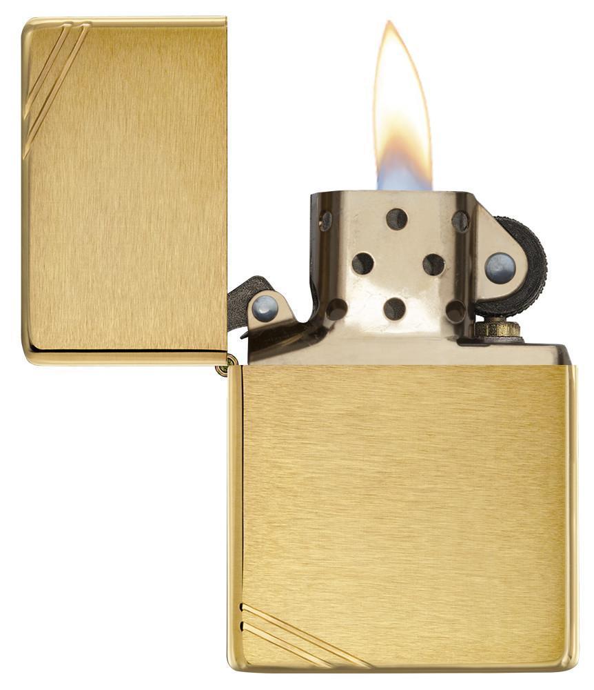 Bật lửa Zippo Brushed Brass Vintage 240