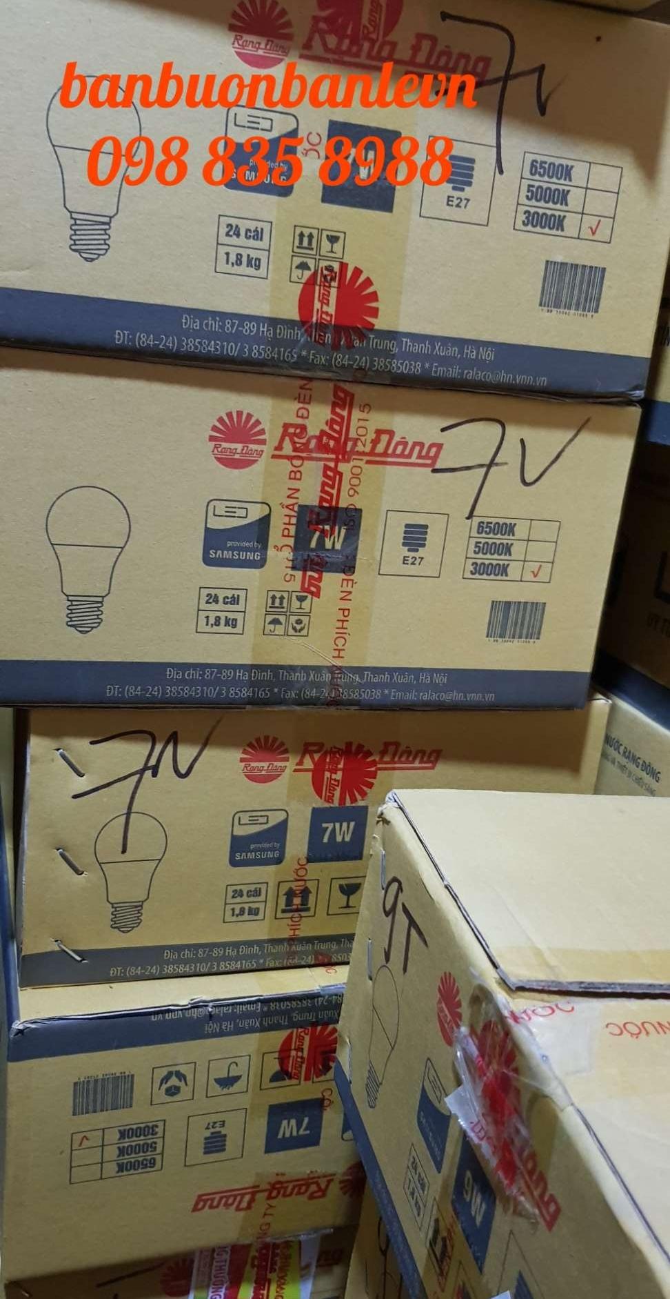 24 bóng đèn LED 7w Rạng Đông