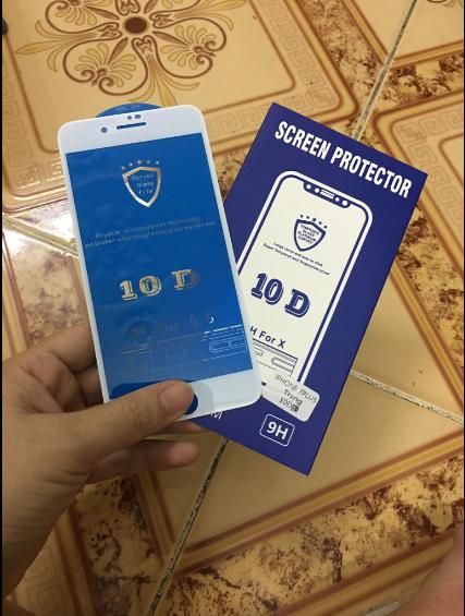 kính cường lực Full màn hình 10D cho Iphone 8 plus