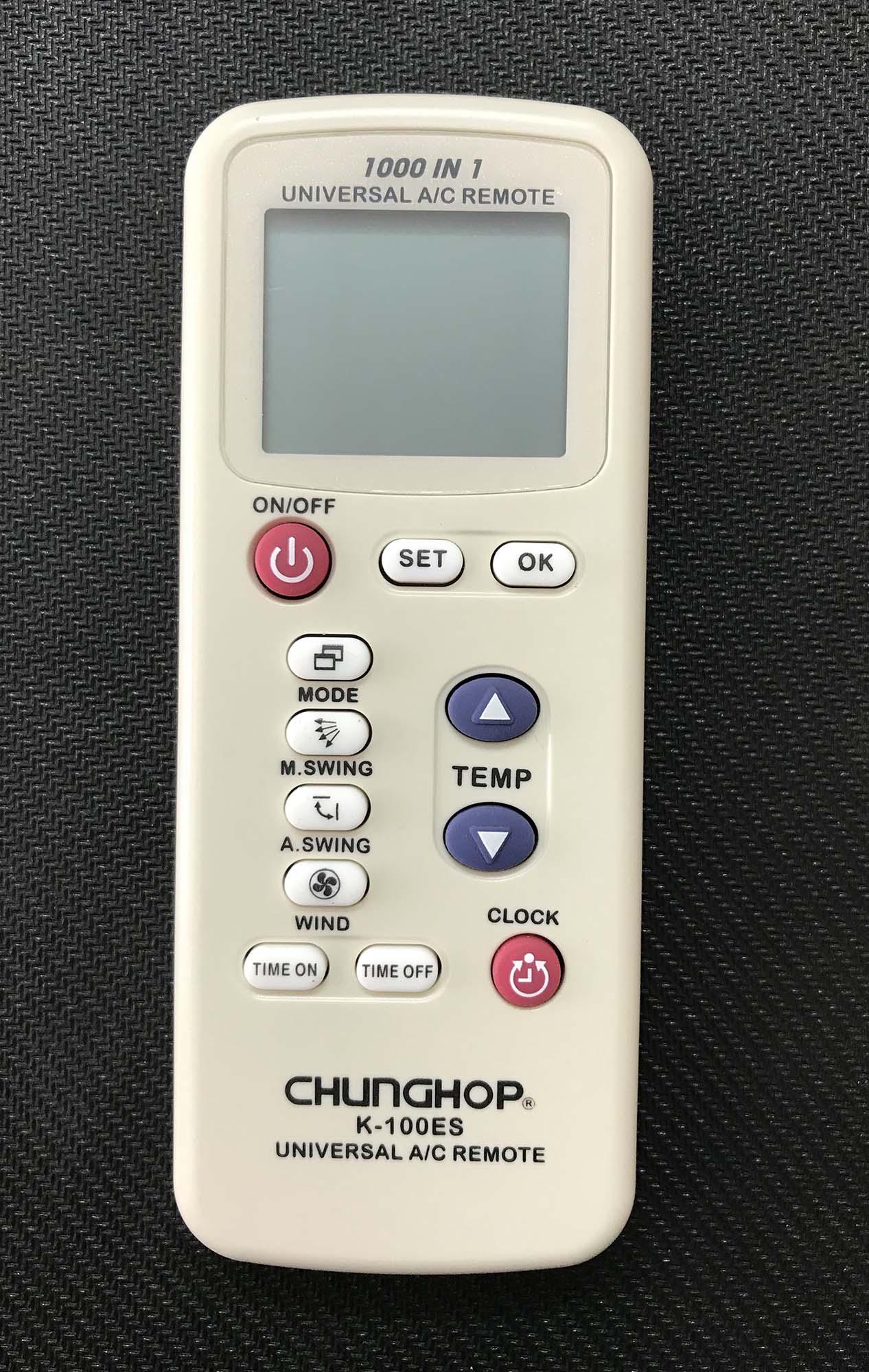 Điều khiển điều hoà đa năng 1000 in 1(trắng)