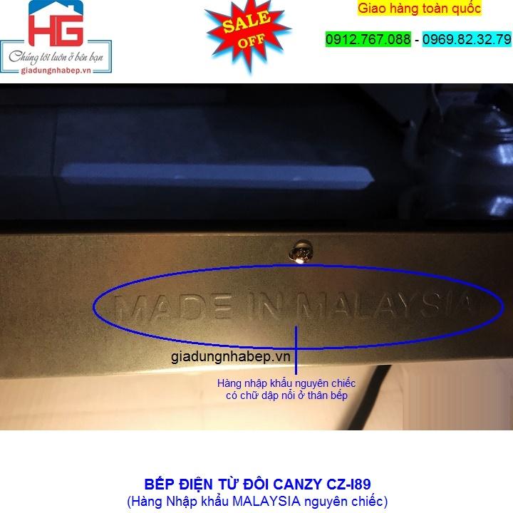 Bếp Điện Từ Đôi Canzy Cz-I89 (Nhập khẩu Malaysia)