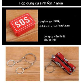 hộp bộ dụng cụ sinh tồn SOS 6 món