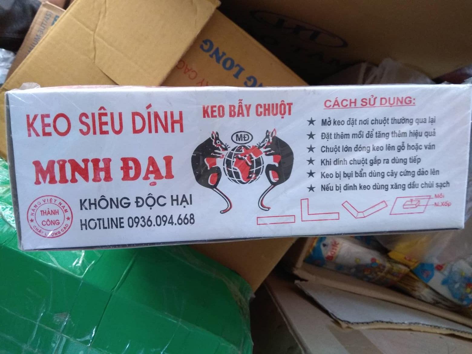 12 tấm keo siêu dính chuột Minh Đại ( 1 lốc )