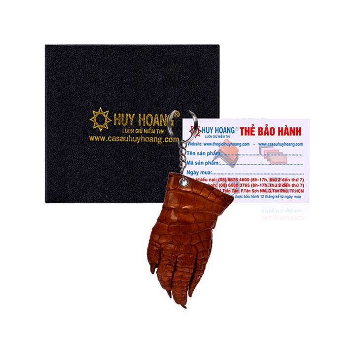 TH8212 - Móc khóa da cá sấu màu vàng