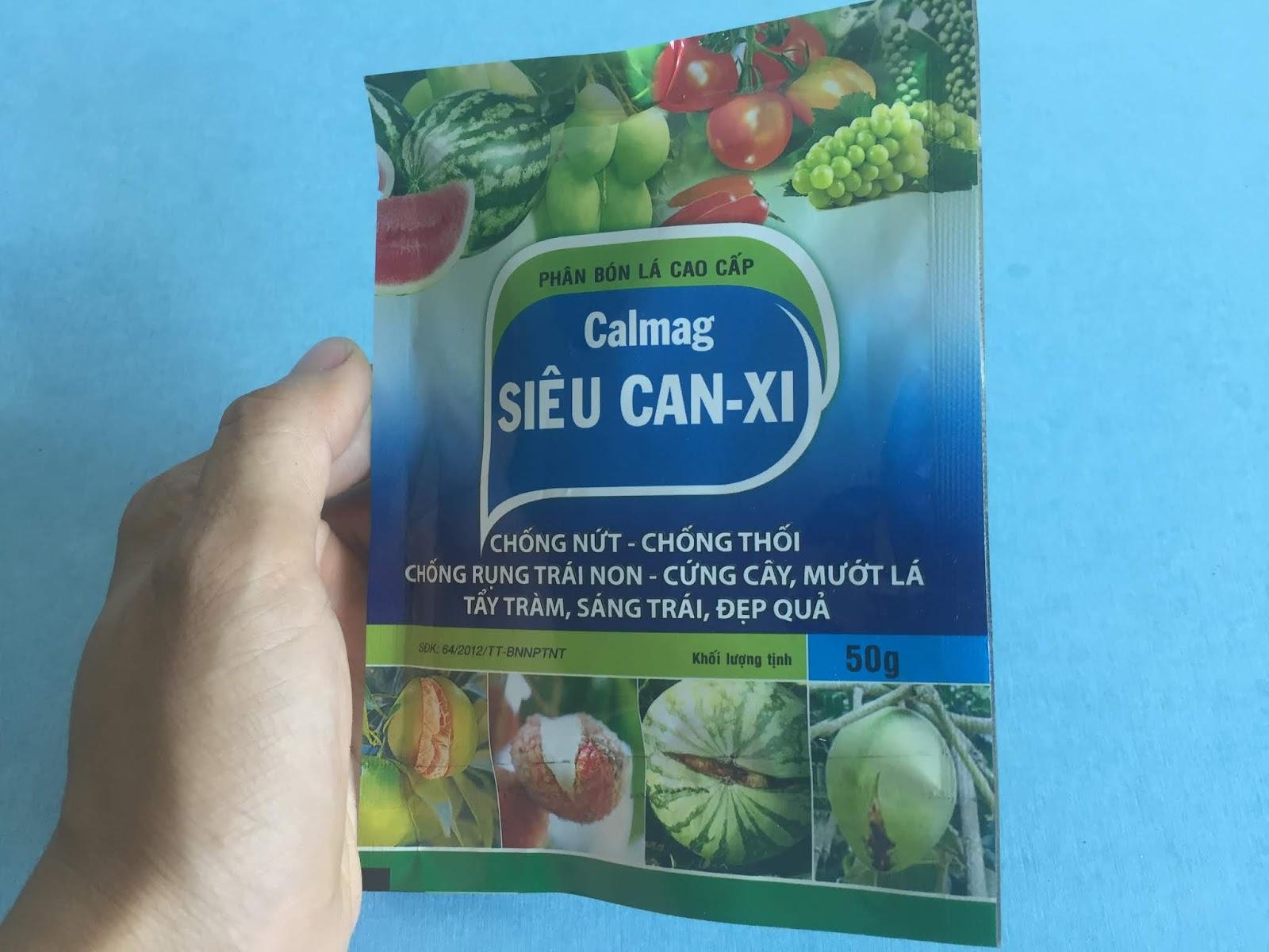 4 gói Phân bón lá cao cấp siêu Canxi
