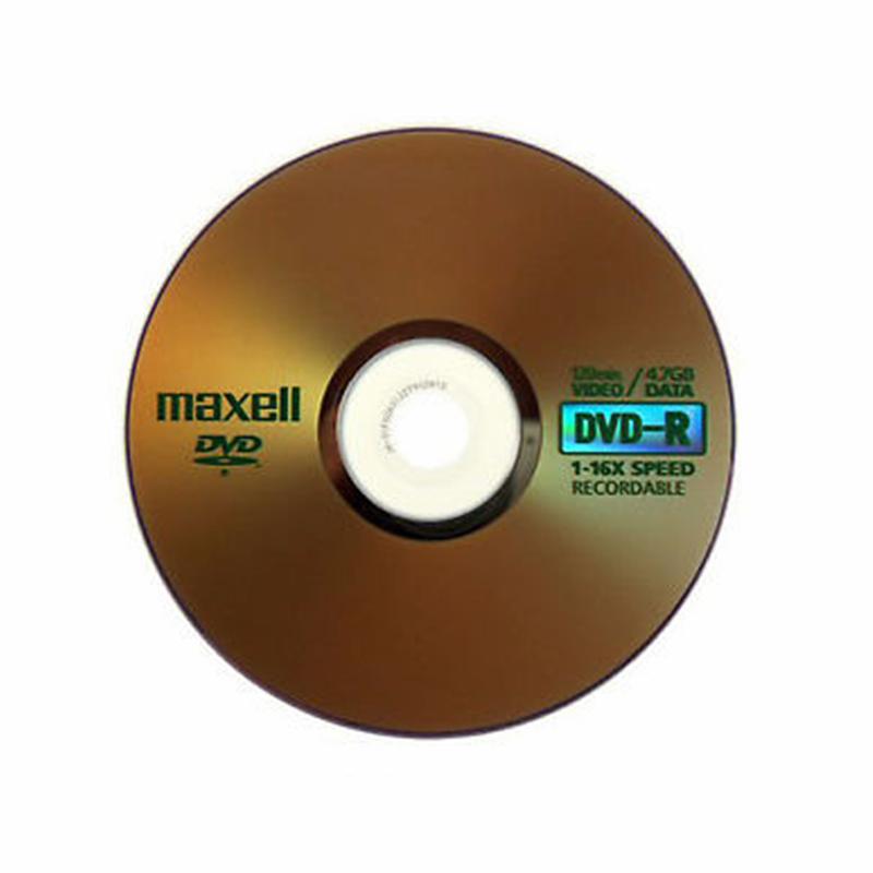 DVD-R high speed 16x 4.7GB 120 min MAXELL (10PCS)