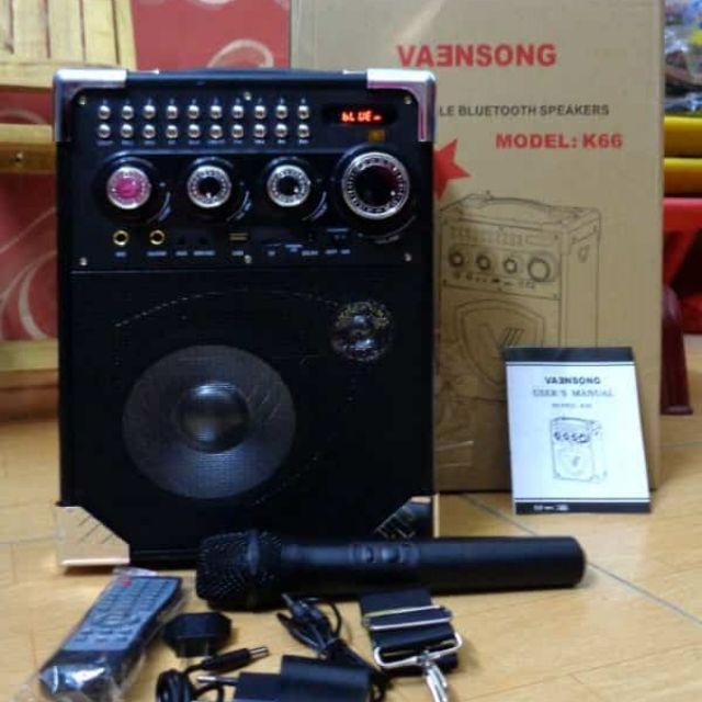 LOA KÉO MINI K66 CỰC HAY ( TẶNG MIC KHÔNG DÂY)