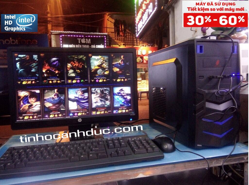 [HCM][Trả góp 0%]Bộ máy PC ADA319 + Màn hình LCD 19 chữ nhật tặng Phím chuột MỚI