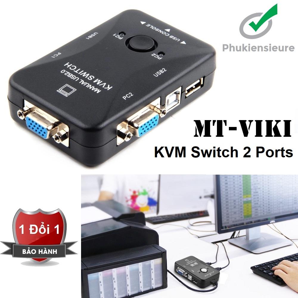 USB KVM Switches 2 ports MT- VIKI (Đen)
