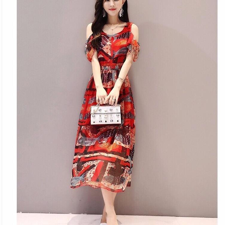 ĐẦM MAXI HOA DUYÊN DÁNG CAO CẤP NGOCTRANSHOP - NT4305