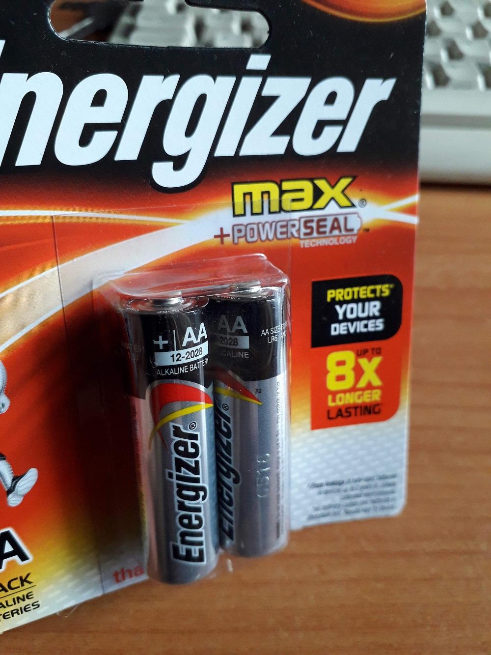 Pin tiểu nhỏ 3A Energizer. 1 vỉ 2 viên. Made in Singapore.