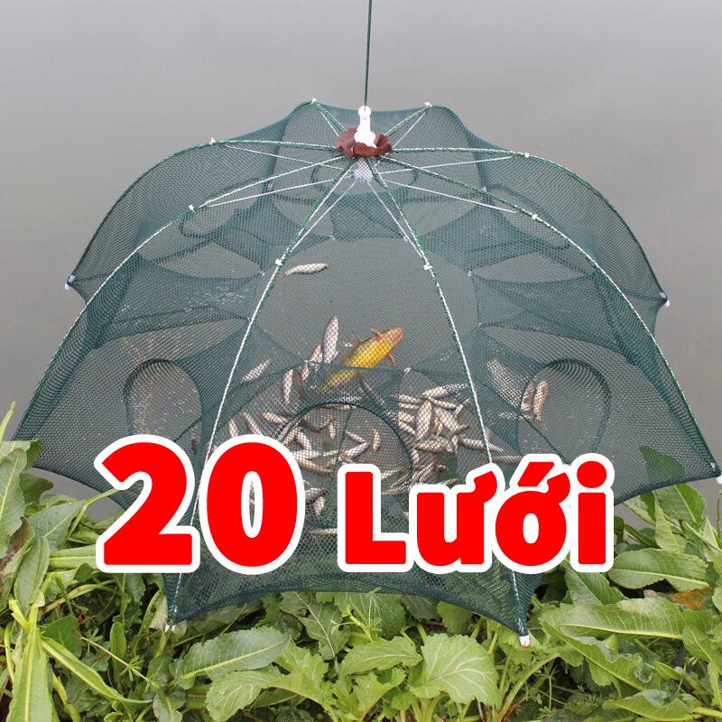 Lưới Đánh Bắt Cá Bát Quái - 16 Cửa Cao cấp chất liệu dây thép carbon công nghệ cao rất dẻo và bền đẹp không gỉ sét [ Giá Siêu Rẻ ]