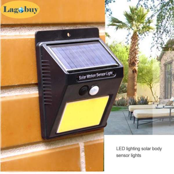 lagobuy 48 LED Solar Powered Light Waterproof Infrared Sensors Lamp Wall Light