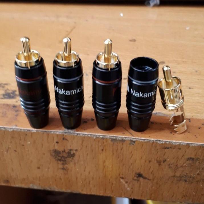 combo 4 jack AV (RCA ) loại tốt nakamichi màu vàng