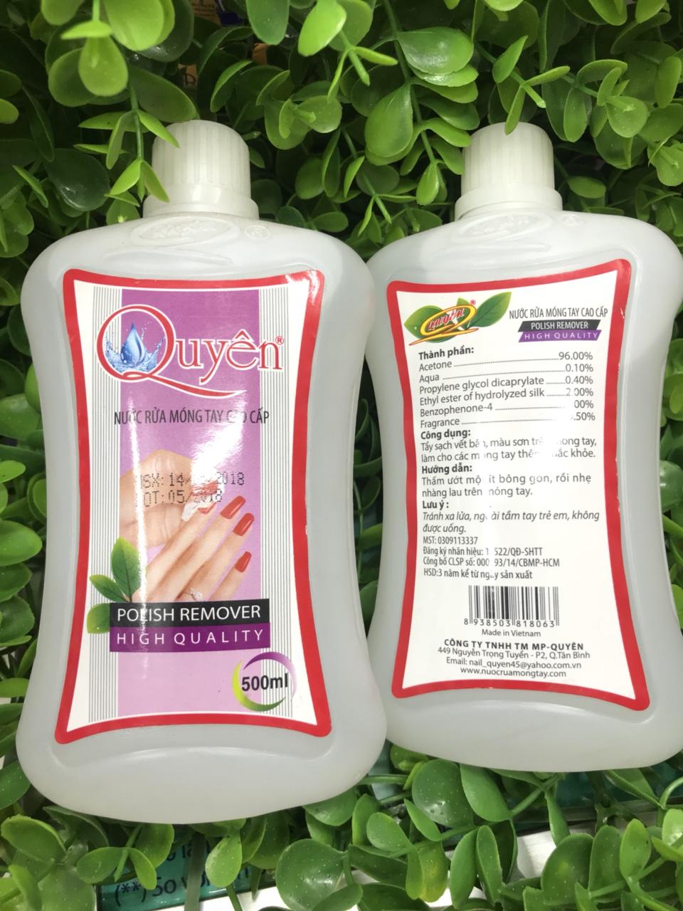 Nước Rửa Móng Quyên 500Ml
