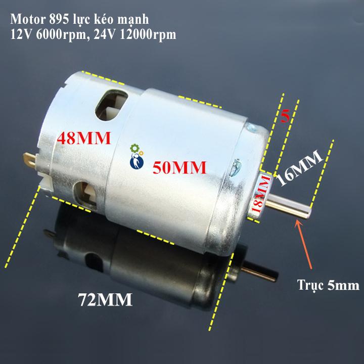 Motor 895, 12V-24V 6000-12000rpm 368W