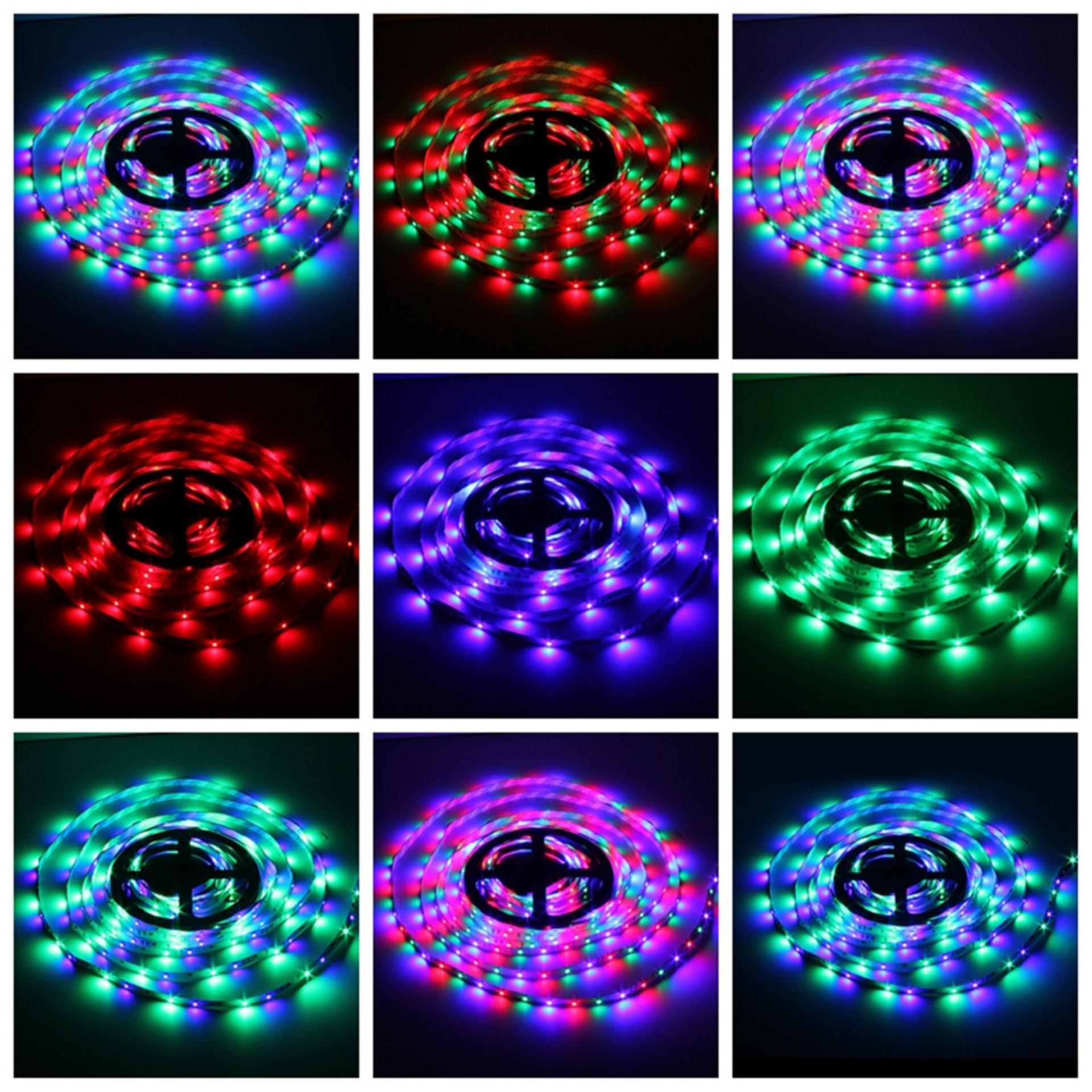 Cuộn Led 5m 3528RGB đổi đủ màu chống nước (Không nguồn, không khiển)
