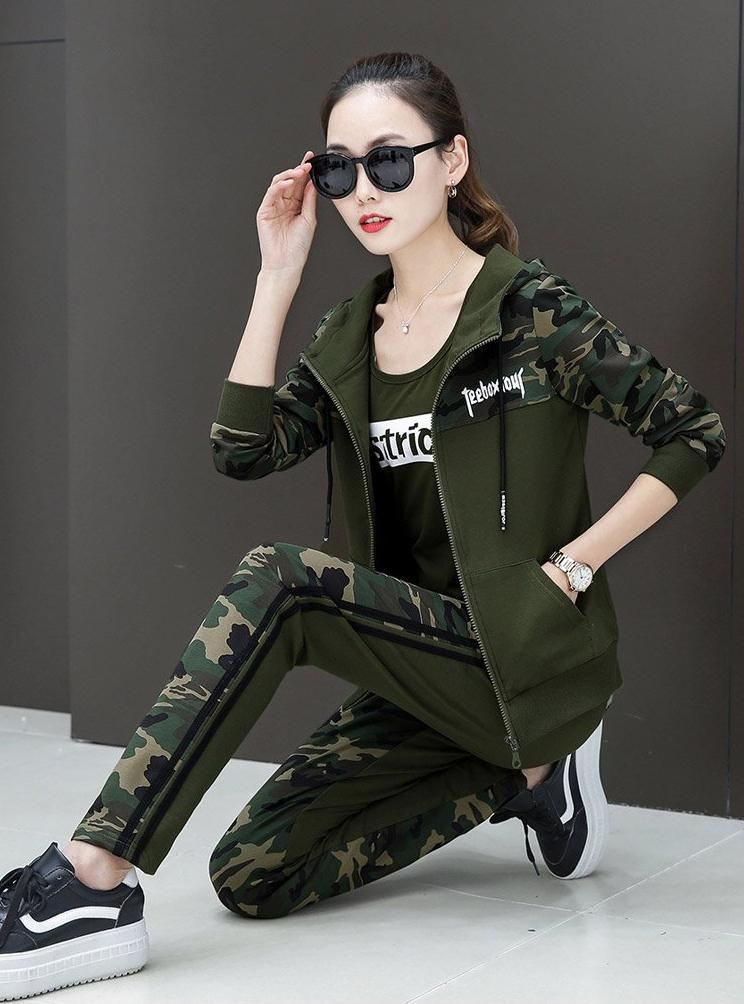 Set 3 bộ đồ lính nữ thu đông TT220