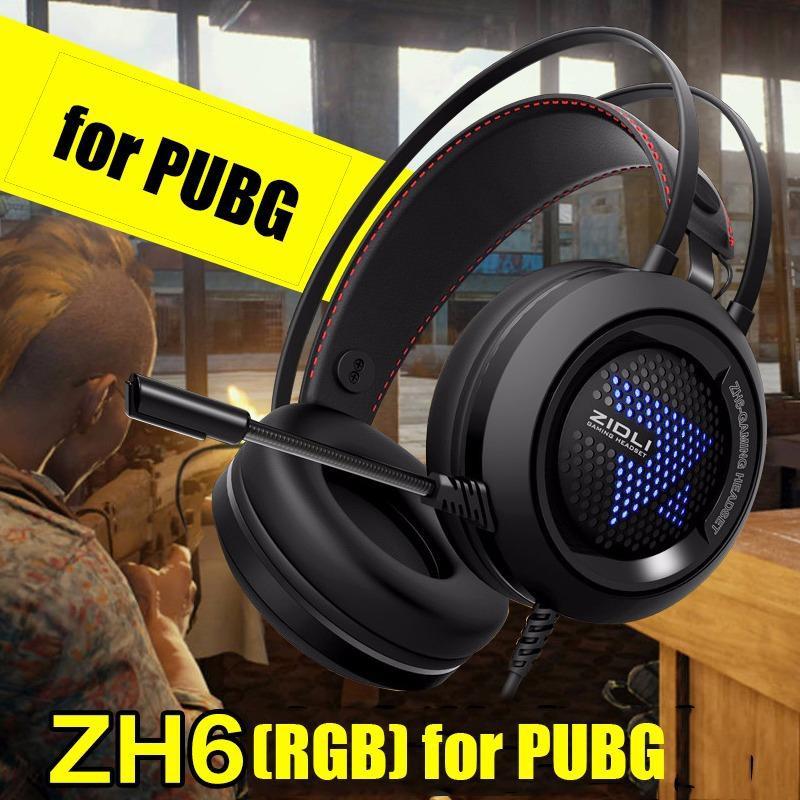 Tai nghe gaming Zidli ZH6 LED Jack 3.5mm (đen)