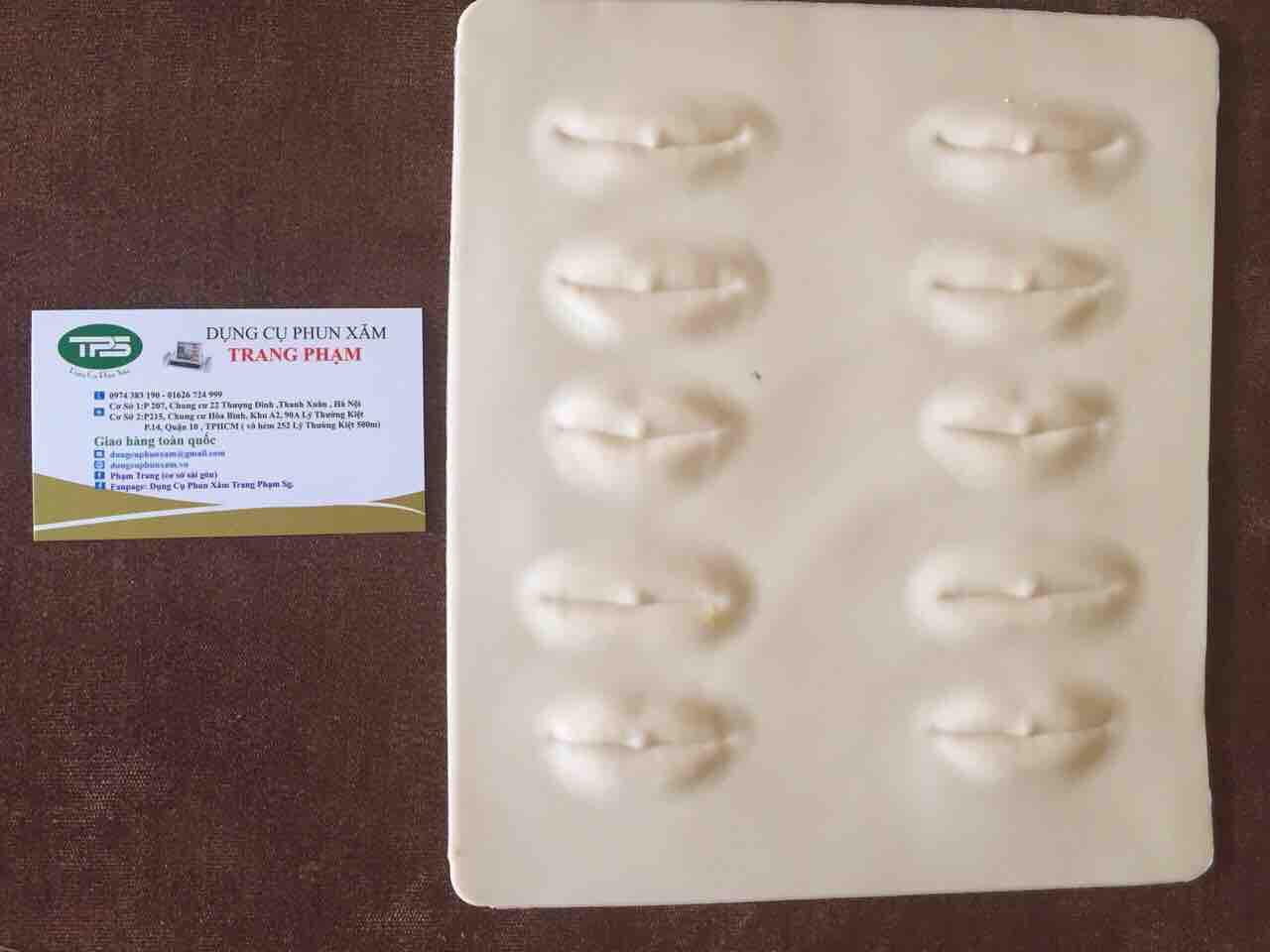 [HCM]Da giả tập phun xăm (3D hình môi) - dụng cụ phun xăm