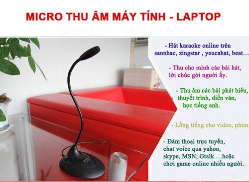 MICRO THU ÂM HỌC ONLINE CHO MÁY TÍNH,LAPTOP JACK 3,5MM