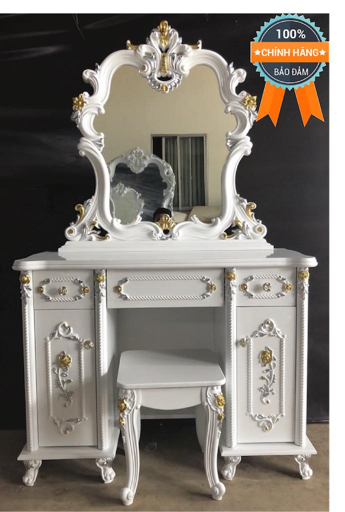 Bàn trang điểm cổ điển mạ vàng Mina Furniture MN-BP9905-T (1050*500*1500)