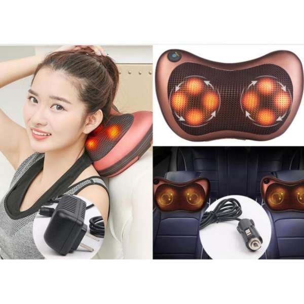 Gối massage hồng ngoại 8 bi Massage Pillow Nhật Bản-CV