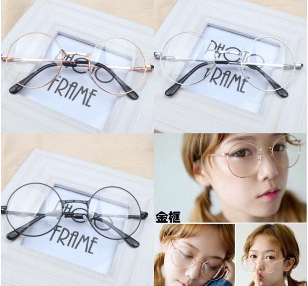 [HCM]Kính nobita gọng tròn trẻ trung (Vàng)