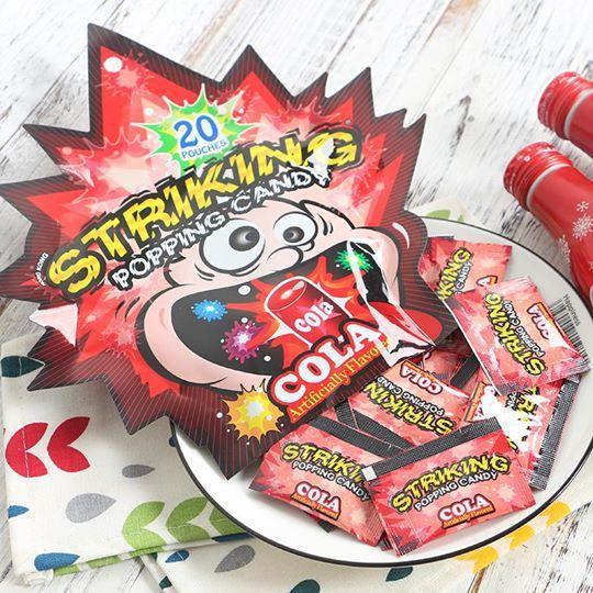 Kẹo Nổ Popping Striking Vị Việt Quất (gói 30g gồm 20 gói nhỏ) - Úc
